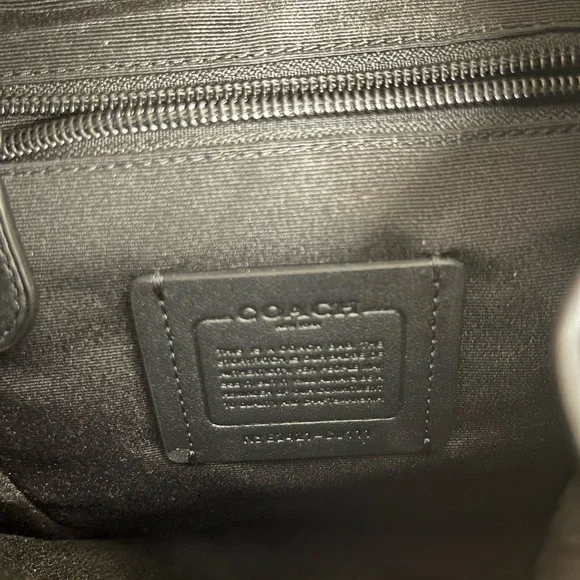 Coach Black Leather Racer Pack - Picture 3 of 3